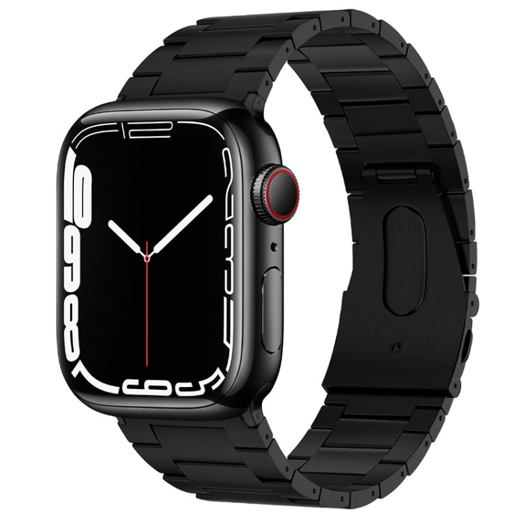 Bracelet de montre en métal titane à trois perles PG63, For Apple Watch Series 4 44mm, For Apple Watch Series 4 40mm, For Apple Watch Series 3 38mm, For Apple Watch Series 3 42mm, For Apple Watch Series 2 42mm, For Apple Watch Series 2 38mm            ...