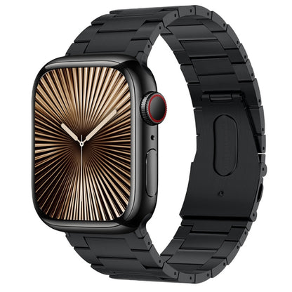 Bracelet de montre en métal titane à trois perles PG63, For Apple Watch Series 10 46mm, For Apple Watch Series 10 42mm, For Apple Watch SE 2023 44mm, For Apple Watch SE 2023 40mm, For Apple Watch Ultra 2 49mm, For Apple Watch Series 9 45mm             ...