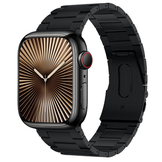 Bracelet de montre en métal titane à trois perles PG63, For Apple Watch Series 10 46mm, For Apple Watch Series 10 42mm, For Apple Watch SE 2023 44mm, For Apple Watch SE 2023 40mm, For Apple Watch Ultra 2 49mm, For Apple Watch Series 9 45mm             ...