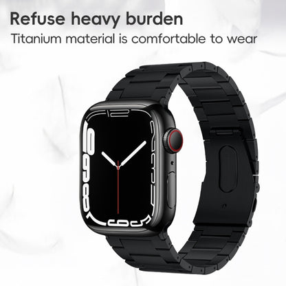 Bracelet de montre en métal titane à trois perles PG63, For Apple Watch Series 10 46mm, For Apple Watch Series 10 42mm, For Apple Watch SE 2023 44mm, For Apple Watch SE 2023 40mm, For Apple Watch Ultra 2 49mm, For Apple Watch Series 9 45mm             ...