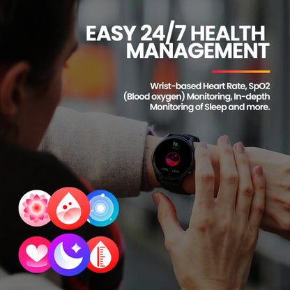 La montre intelligente Zeblaze Btalk 3 Plus avec écran de 1,39 pouces pour le fitness et le bien-être prend en charge les appels vocaux