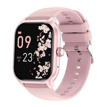 Montre intelligente LEMFO LT10 avec écran TFT de 2,01 pouces prenant en charge les appels Bluetooth / la surveillance de la santé, Steel Strap, Silicone Strap