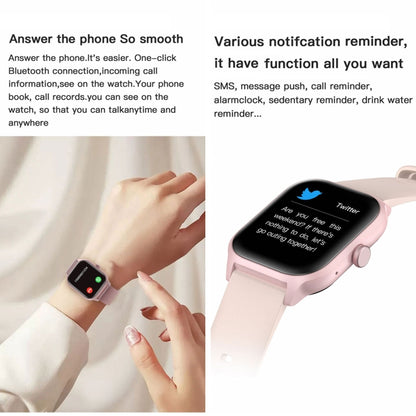Montre intelligente LEMFO LT10 avec écran TFT de 2,01 pouces prenant en charge les appels Bluetooth / la surveillance de la santé, Steel Strap, Silicone Strap