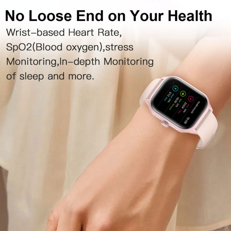 Montre intelligente LEMFO LT10 avec écran TFT de 2,01 pouces prenant en charge les appels Bluetooth / la surveillance de la santé, Steel Strap, Silicone Strap