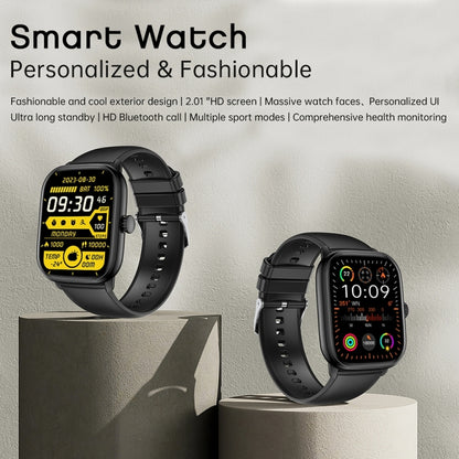 La montre intelligente Y80 avec écran IPS HD de 2,01 pouces prend en charge les appels Bluetooth/surveillance de la santé