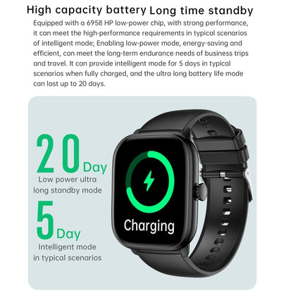 La montre intelligente Y80 avec écran IPS HD de 2,01 pouces prend en charge les appels Bluetooth/surveillance de la santé