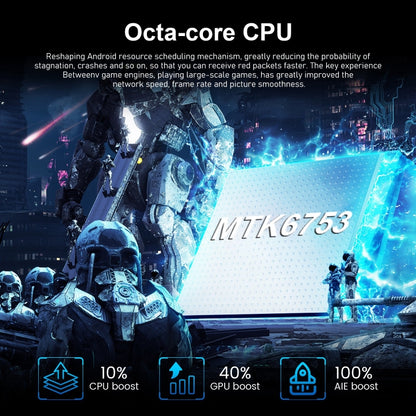 VD1 / i15 Pro Max, écran 6,8 pouces, identification faciale, Android 10.0 MTK6753 Octa Core, réseau : 4G, double SIM, 3GB+64GB