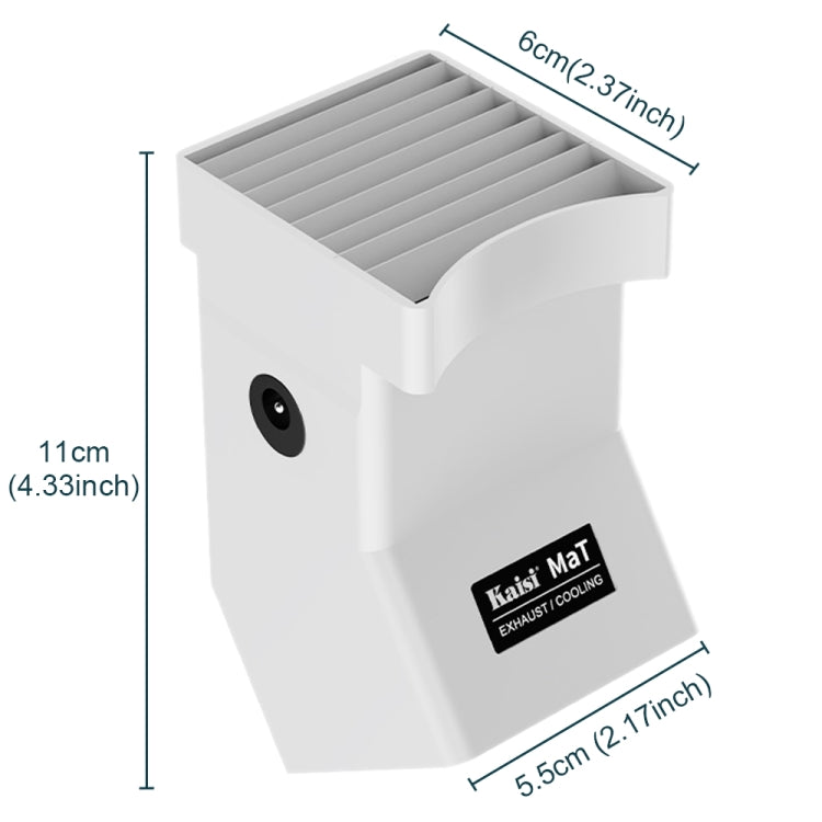 Kaisi MaT – ventilateur d'extraction de fumée à angles réglables, adapté aux Microscopes des séries 6565/7045/7050