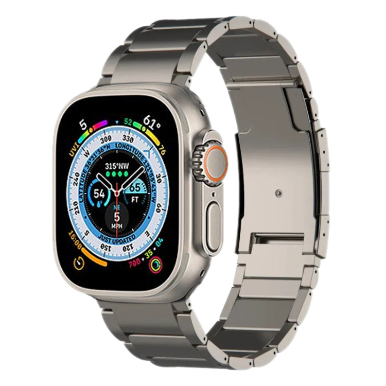 Bracelet de montre en métal titane, For Apple Watch Series 10 46mm, For Apple Watch Series 10 42mm, For Apple Watch SE 2023 44mm, For Apple Watch SE 2023 40mm, For Apple Watch Ultra 2 49mm, For Apple Watch Series 9 45mm, For Apple Watch Series 9 41mm  ...