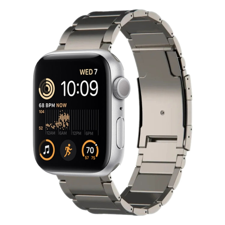 Bracelet de montre en métal titane, For Apple Watch Series 10 46mm, For Apple Watch Series 10 42mm, For Apple Watch SE 2023 44mm, For Apple Watch SE 2023 40mm, For Apple Watch Ultra 2 49mm, For Apple Watch Series 9 45mm, For Apple Watch Series 9 41mm  ...