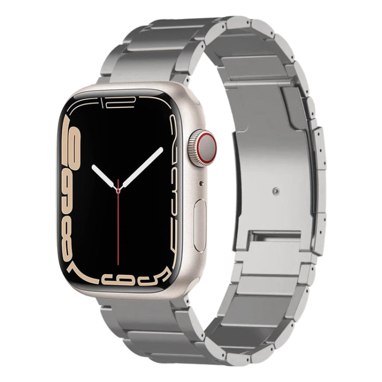 Bracelet de montre en métal titane, For Apple Watch Series 10 46mm, For Apple Watch Series 10 42mm, For Apple Watch SE 2023 44mm, For Apple Watch SE 2023 40mm, For Apple Watch Ultra 2 49mm, For Apple Watch Series 9 45mm, For Apple Watch Series 9 41mm  ...