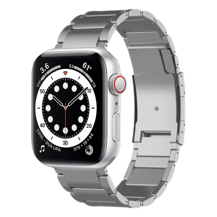 Bracelet de montre en métal titane, For Apple Watch SE 44mm, For Apple Watch Series 6 40mm, For Apple Watch Series 6 44mm, For Apple Watch Series 5 44mm, For Apple Watch Series 5 40mm, For Apple Watch Series 4 44mm, For Apple Watch Series 4 40mm       ...