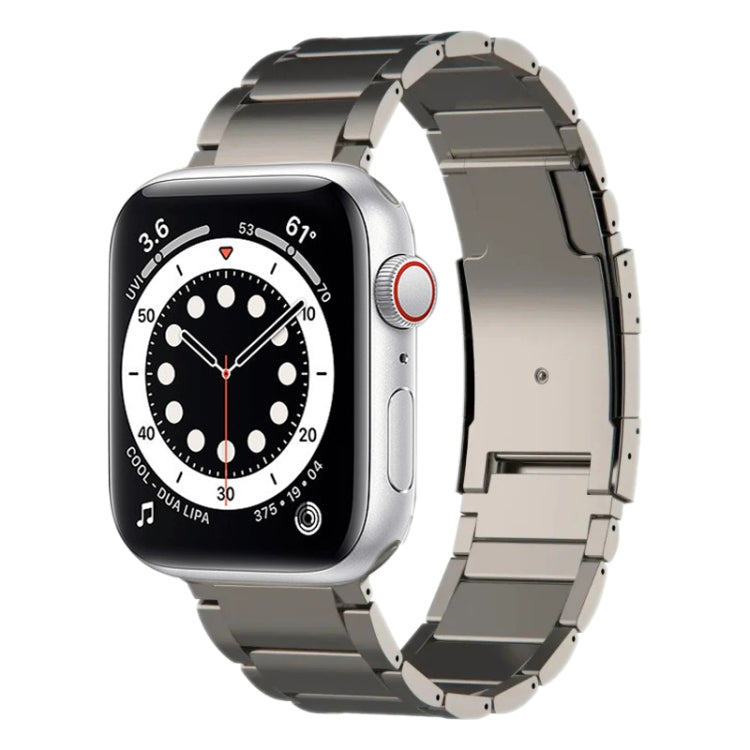 Bracelet de montre en métal titane, For Apple Watch SE 44mm, For Apple Watch Series 6 40mm, For Apple Watch Series 6 44mm, For Apple Watch Series 5 44mm, For Apple Watch Series 5 40mm, For Apple Watch Series 4 44mm, For Apple Watch Series 4 40mm       ...