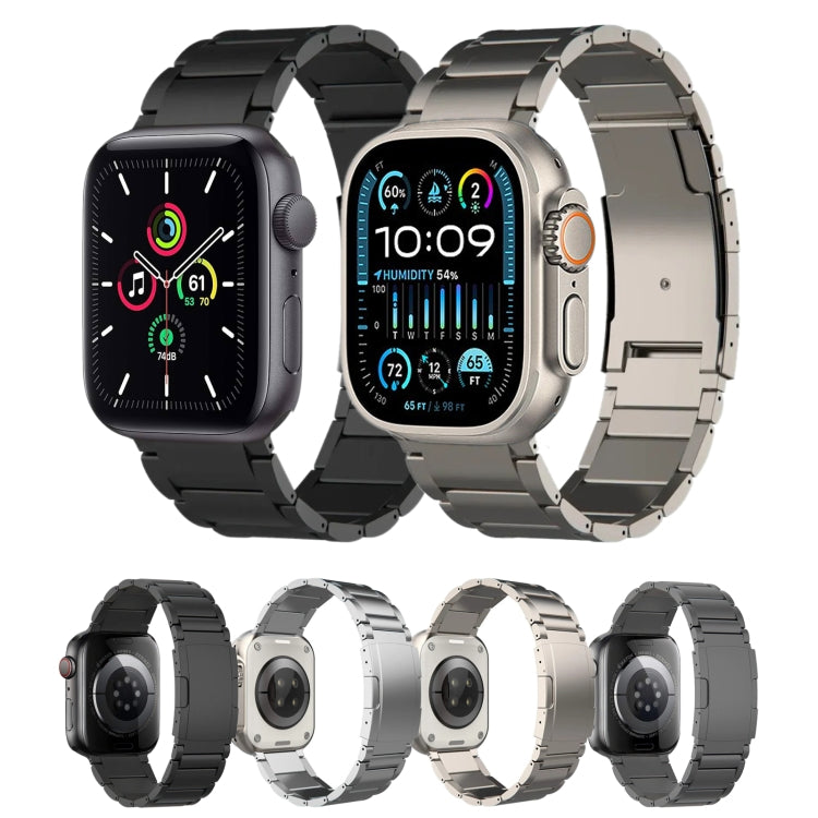 Bracelet de montre en métal titane, For Apple Watch SE 44mm, For Apple Watch Series 6 40mm, For Apple Watch Series 6 44mm, For Apple Watch Series 5 44mm, For Apple Watch Series 5 40mm, For Apple Watch Series 4 44mm, For Apple Watch Series 4 40mm       ...