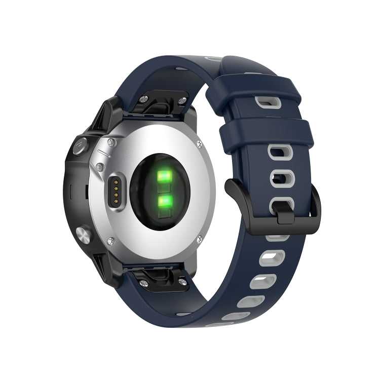 Bracelet en silicone bicolore, For Garmin Fenix 6S