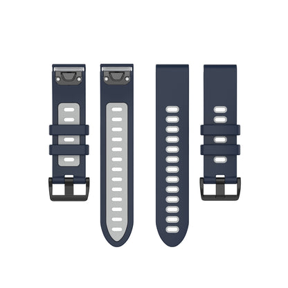 Bracelet en silicone bicolore, For Garmin Fenix 6S