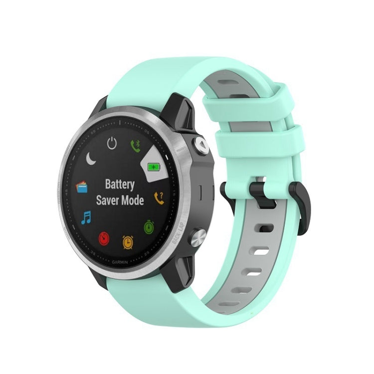 Bracelet en silicone bicolore, For Garmin Fenix 6S