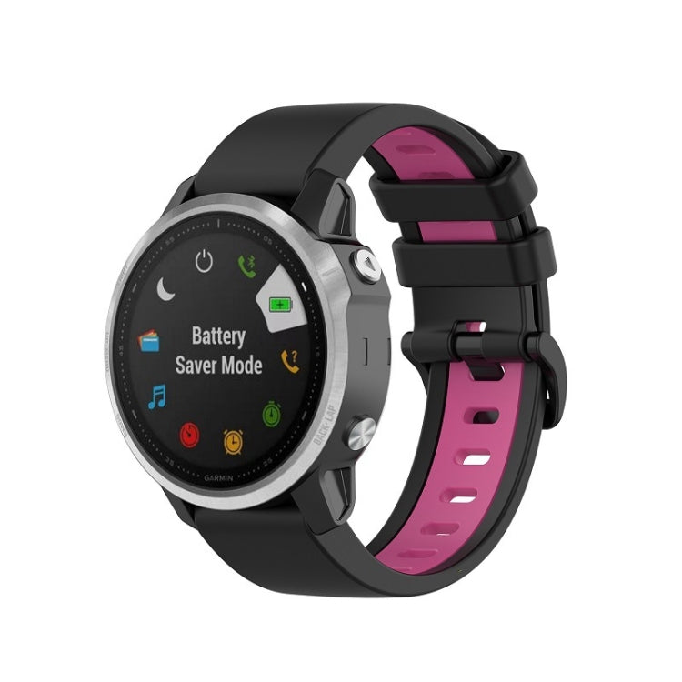 Bracelet en silicone bicolore, For Garmin Fenix 6S