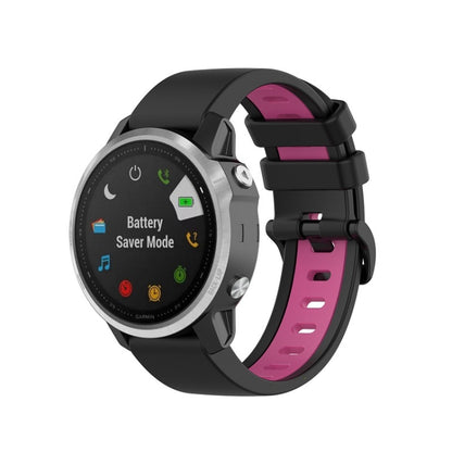 Bracelet en silicone bicolore, For Garmin Fenix 6S
