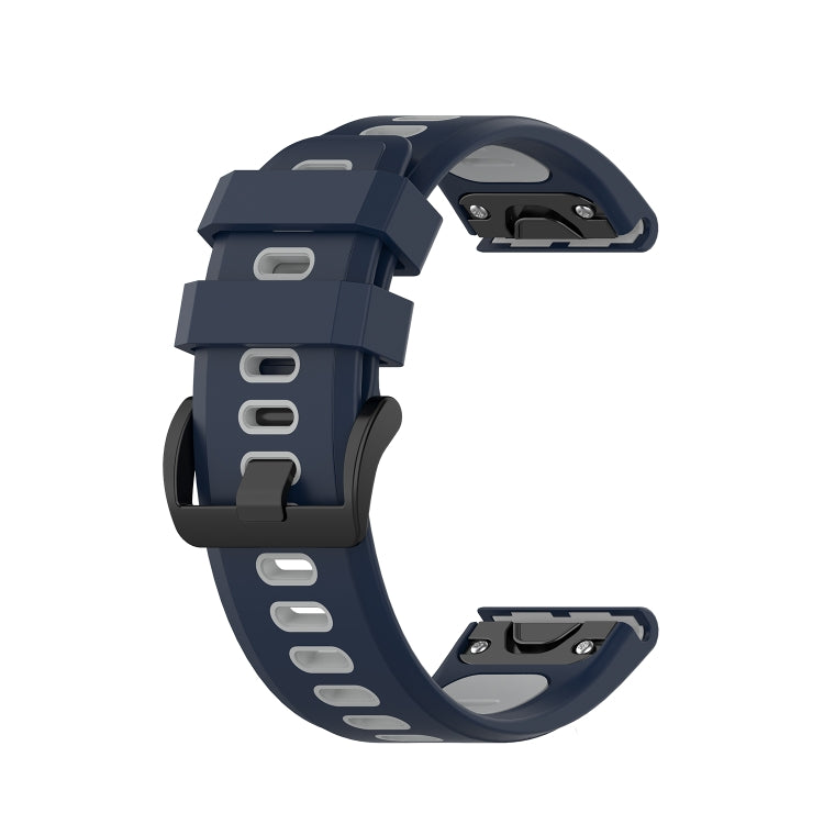 Bracelet en silicone bicolore, For Garmin Fenix 6X