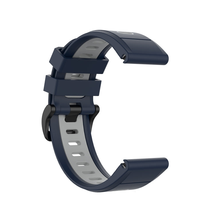 Bracelet en silicone bicolore, For Garmin Fenix 6X