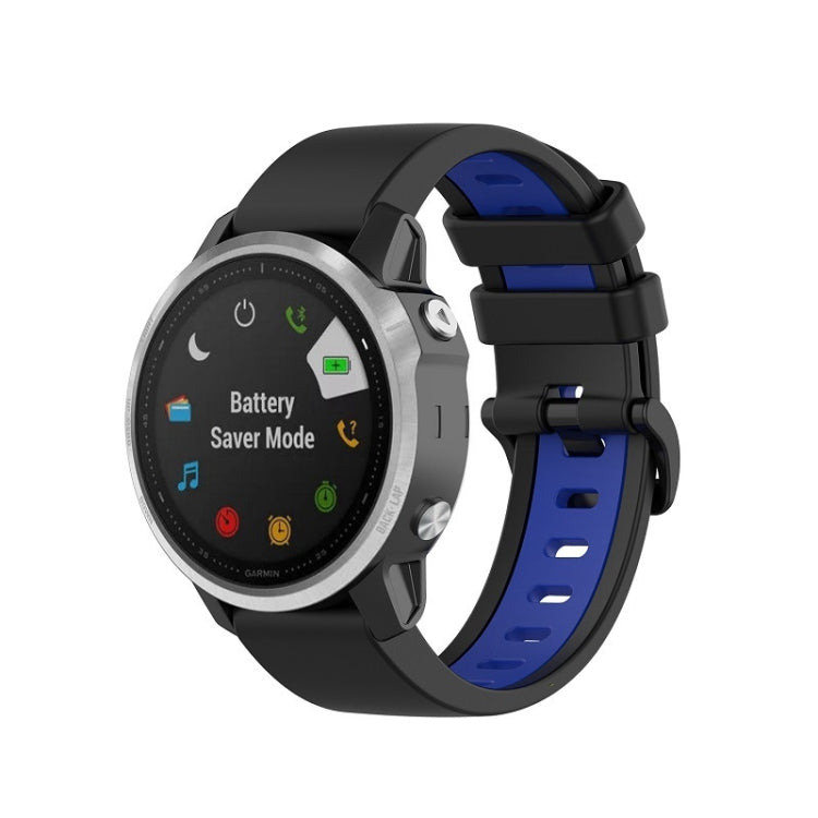 Bracelet en silicone bicolore, For Garmin Fenix 6X