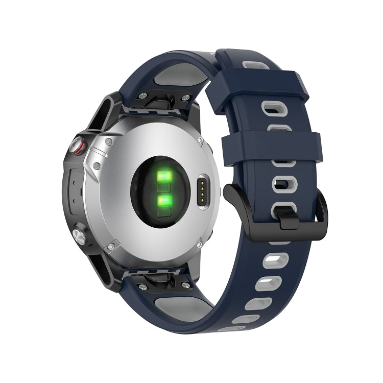 Bracelet en silicone bicolore, For Garmin Fenix 6
