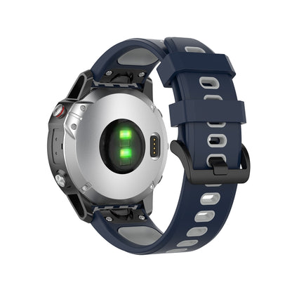 Bracelet en silicone bicolore, For Garmin Fenix 6