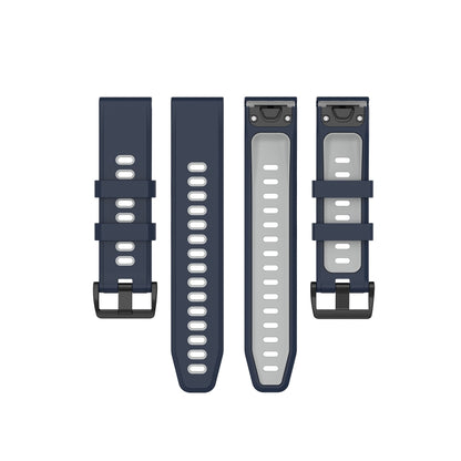 Bracelet en silicone bicolore, For Garmin Fenix 6