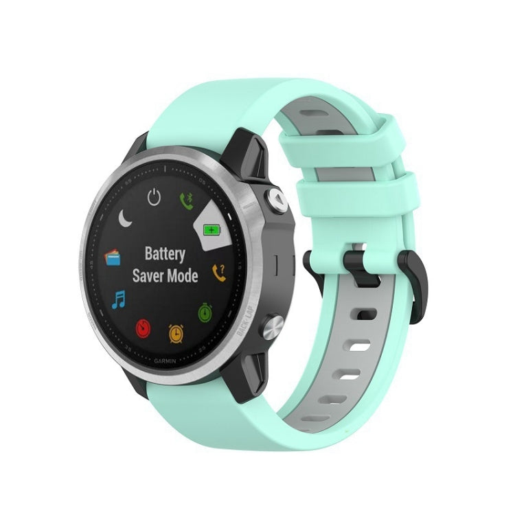 Bracelet en silicone bicolore, For Garmin Fenix 6