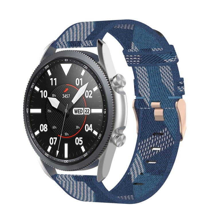 Sangle texturée en nylon tissé, taille : taille libre 20 mm., For Galaxy Watch 3 41mm
