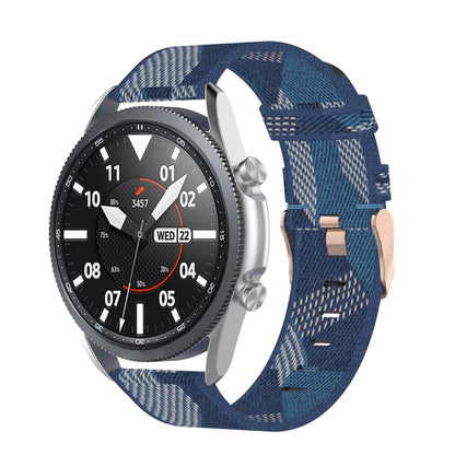 Sangle texturée en nylon tissé, taille : taille libre 20 mm., For Galaxy Watch 3 41mm