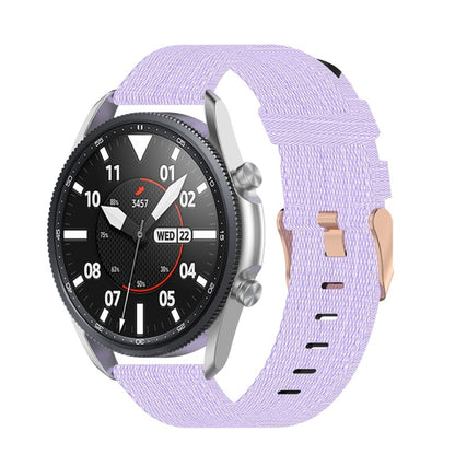 Sangle texturée en nylon tissé, taille : taille libre 20 mm., For Galaxy Watch 3 41mm