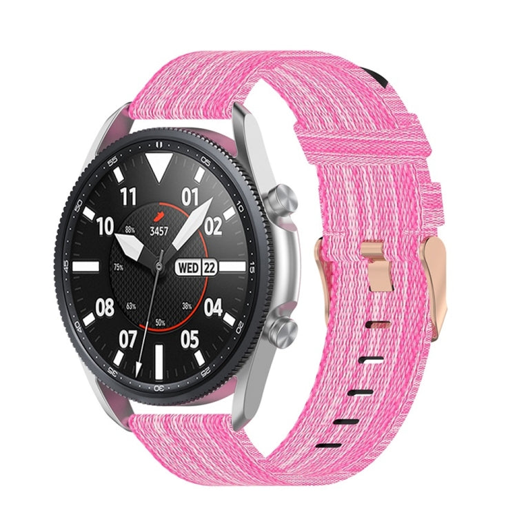 Sangle texturée en nylon tissé, taille : taille libre 20 mm., For Galaxy Watch 3 41mm