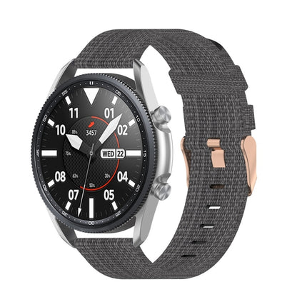 Sangle texturée en nylon tissé, taille : taille libre 20 mm., For Galaxy Watch 3 41mm