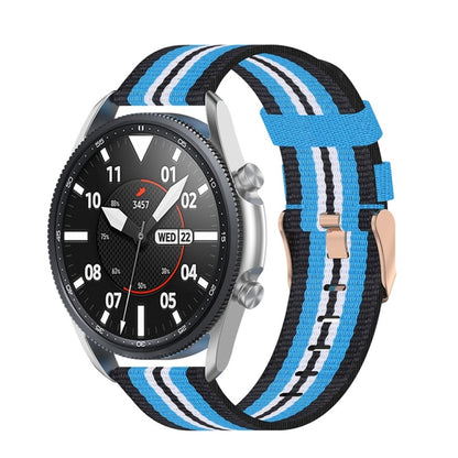 Sangle texturée en nylon tissé, taille : taille libre 20 mm., For Galaxy Watch 3 41mm