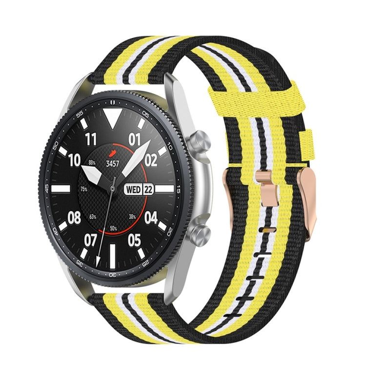 Sangle texturée en nylon tissé, taille : taille libre 20 mm., For Galaxy Watch 3 41mm