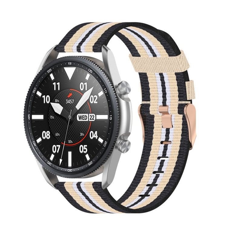 Sangle texturée en nylon tissé, taille : taille libre 20 mm., For Galaxy Watch 3 41mm