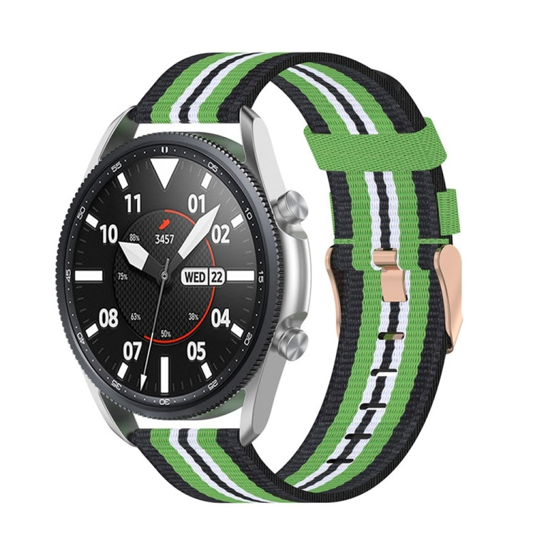 Sangle texturée en nylon tissé, taille : taille libre 20 mm., For Galaxy Watch 3 41mm