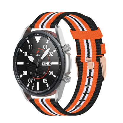 Sangle texturée en nylon tissé, taille : taille libre 20 mm., For Galaxy Watch 3 41mm