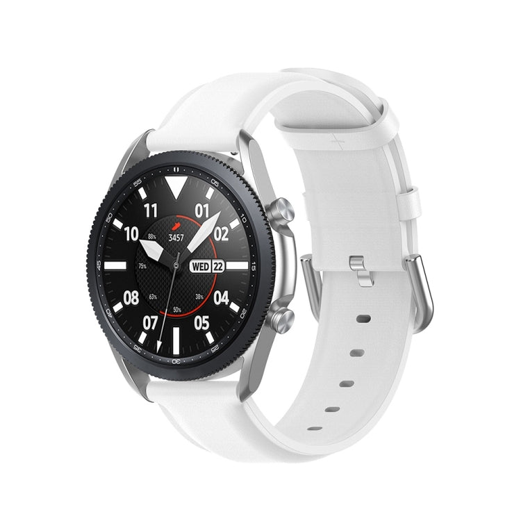 Bracelet en cuir à queue ronde, taille : taille libre 20 mm., For Galaxy Watch 3 41mm