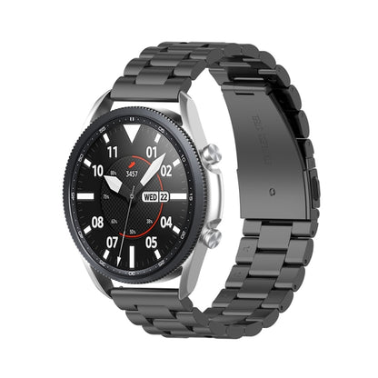 Trois sangles en acier inoxydable démontent le compteur et les oreilles, taille : 22 mm., For Galaxy Watch 3 45mm