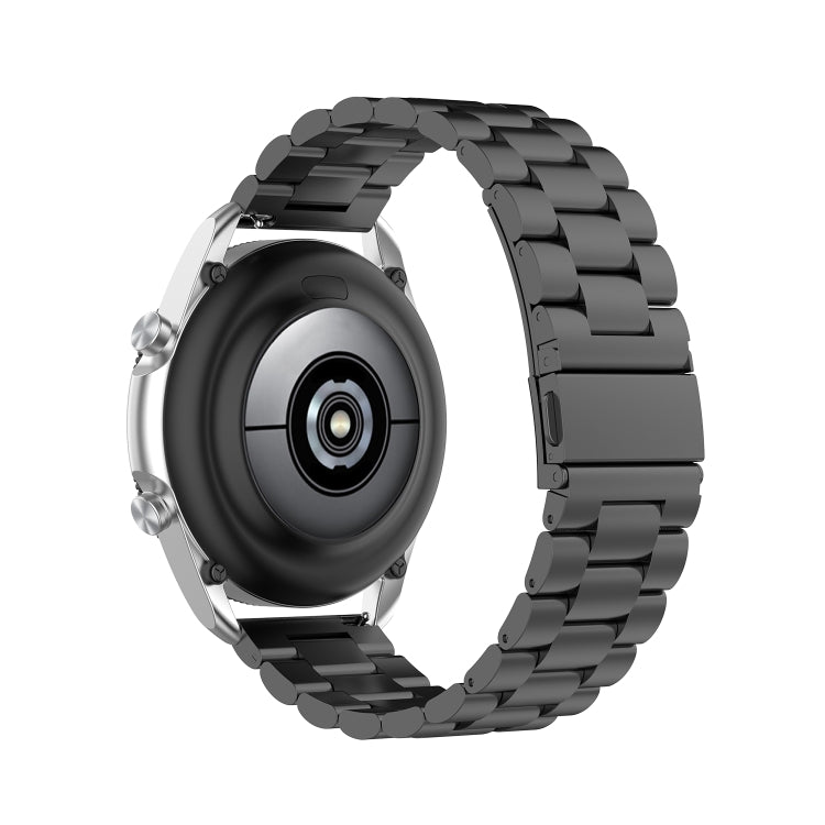 Trois sangles en acier inoxydable démontent le compteur et les oreilles, taille : 22 mm., For Galaxy Watch 3 45mm