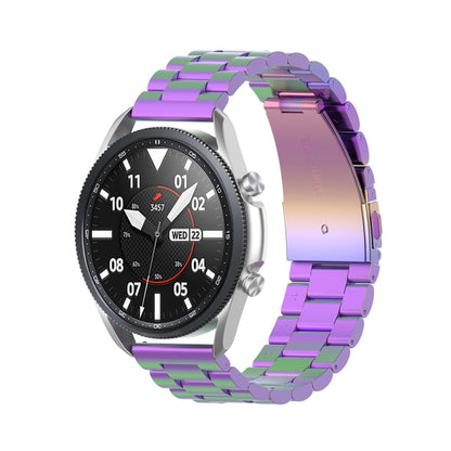 Trois sangles en acier inoxydable démontent le compteur et les oreilles, taille : 22 mm., For Galaxy Watch 3 45mm
