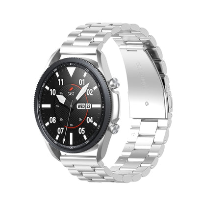 Trois sangles en acier inoxydable démontent le compteur et les oreilles, taille : 22 mm., For Galaxy Watch 3 45mm
