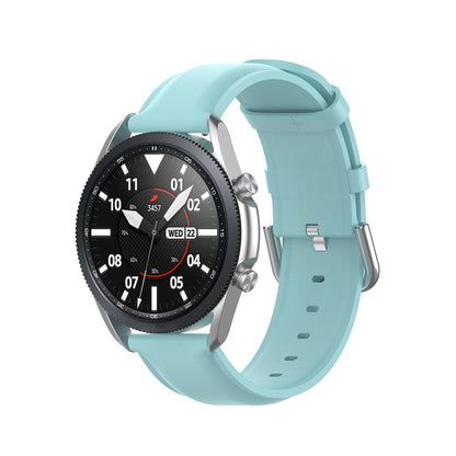 Bracelet en cuir à queue ronde, taille : taille libre 22 mm., For Galaxy Watch 3 45mm