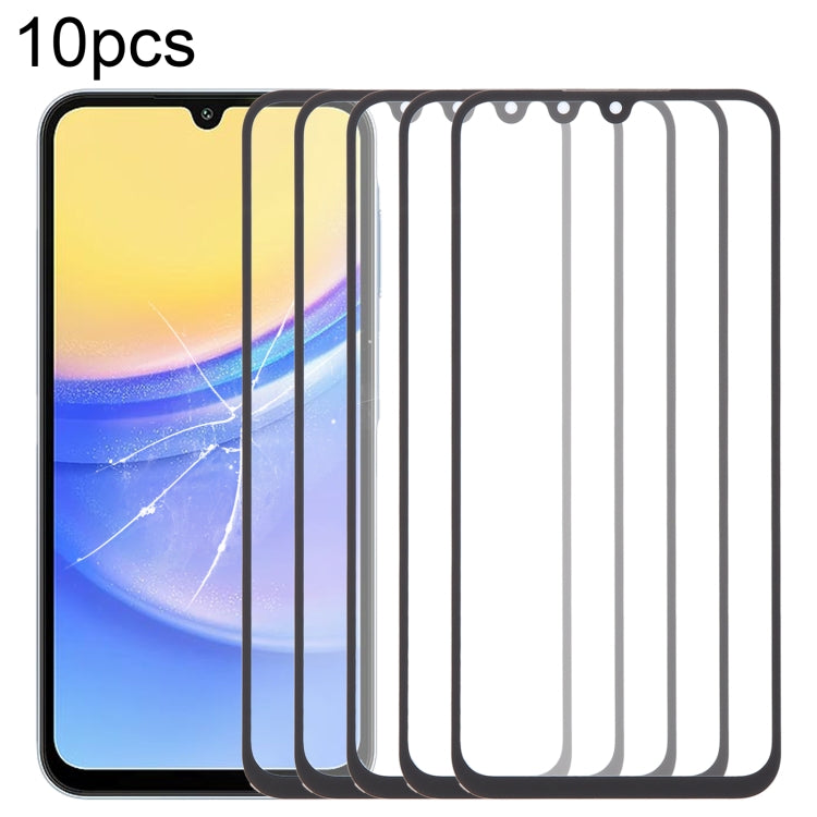 Lot de 10 lentilles extérieures en verre pour écran avant avec adhésif optiquement transparent OCA