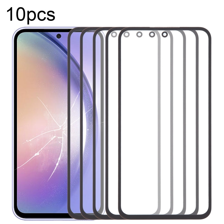 Lot de 10 lentilles extérieures en verre pour écran avant avec adhésif optiquement transparent OCA