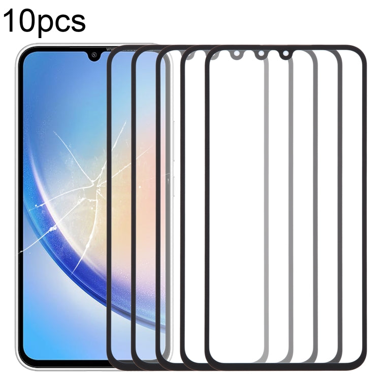 Lot de 10 lentilles extérieures en verre pour écran avant avec adhésif optiquement transparent OCA