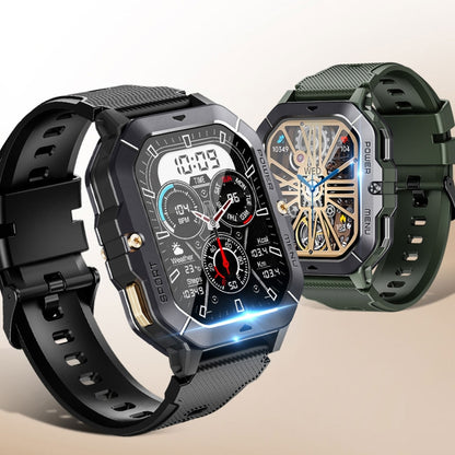 Montre intelligente de sport LEMFO C28 2,02 pouces, prise en charge des appels Bluetooth/notification de message/moniteur de santé de fréquence cardiaque/tension artérielle